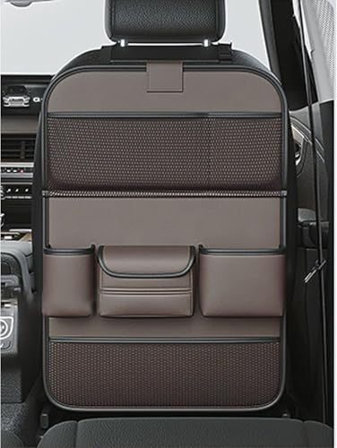 ZanLIn Autositz Rücksitz Organizer für Passat B3 B4 B5 B6 B7 B8 2015-2018, Rückenlehnenschutz Auto Kinder, Aufbewahrungstasche mit Klapptisch