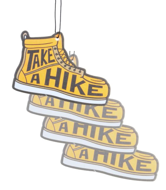 Image of Outdoor Adventure Car Air Freshener 4 Pack Scented With Premium Oils By Fresh Fresheners (Take a Hike Boot)