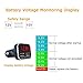 Jebsens 4.8A 24W Dual USB Car Charger Volt Meter Car Battery Monitor with LED Voltage & Amps Display in Red LED, Cigarette Lighter Voltage Meter, Compatible with iPhone 15 Pro Max Samsung Galaxy S24