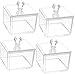 WCZQA 4 pièces Mini boîtes à Bijoux boîte à Bijoux Transparente Maquillage Organisateur Salle de Bain Stockage Coton bourgeons Distributeur Coton-tiges Support