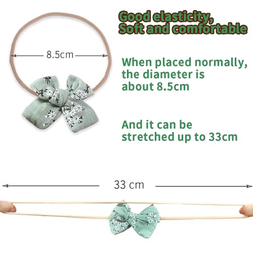 Image of Anzailala Baby Hair Band 5 Pcs Hairband For Baby Girl Flower Hairband For New Born Baby Girl 0-6 Months, Multicolor