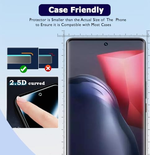 Image of Tempered Glass For Honor 200 Pro (6.78 Inch, Pack of 1) Premium UV Curved Screen Protector Guard Case Friendly HD Clarity with installation kit & Guide