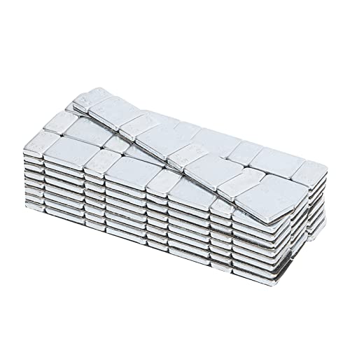 Naroote Motorcycle Wheel Balancer, Metal Stick On Wheels Weights Wheel Balance Weights Motorcycle Clutch Weight with Adhesive Tape for Automobiles, Trucks, Motorcycles (5g+10g*25 strips)