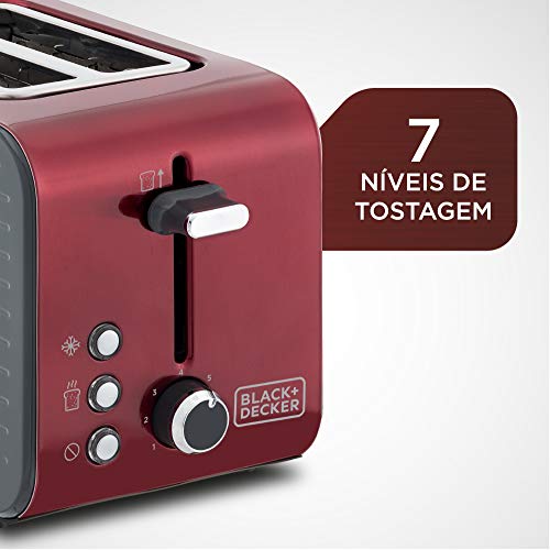 BLACK+DECKER Tostador Metálico T850V-BR