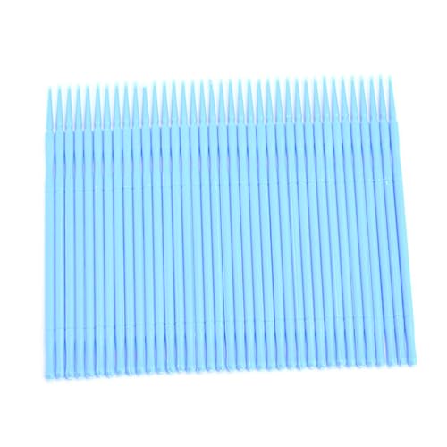 DONFAMDS 100個使い捨て マイクロアプリケーターブラシ まげエクステ用綿棒 まげ用アプリケーターブラシ 糸くずが出にくい 清潔衛生 届きにくい場所にも正確塗 可能 サロン 家用