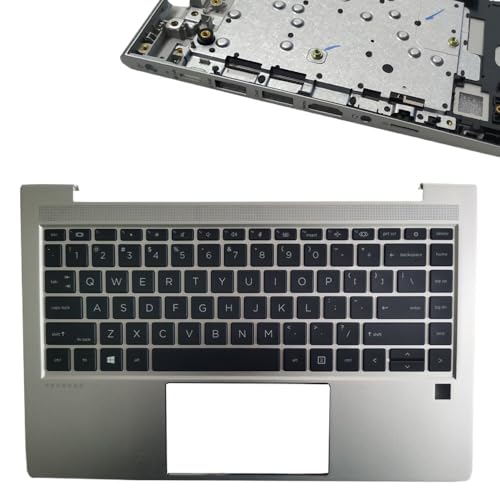 HP ProBook 14 445 G8 440 G8用バックライト付きUS/UK/スペイン語/ラテン語キーボード(パームレスト上部カバーケース/タッチパッド付き)(US Cover SD Hole)