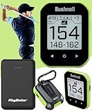 Bushnell Phantom 3 (Green) Slope Golf GPS Handheld Bundle - Touchscreen, Auto Course & Hole Recognition, Auto-Prompt Score Entry with PlayBetter Portable Charger, Belt Clip & Carabiner