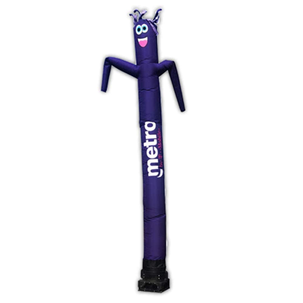 Global Advertising Solutions Metro by T Mobile Inflatable Tube Man Guy 20ft Air Powered Dancer Body Complete with 1HP 2 Speed Air Blower