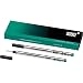 Montblanc Rollerball Refills (M) Fortune Green 105161 - Quick-Drying Pen Refills for Montblanc Rollerball and Fineliner Pens - 2 x Dark Green Pen Cartridges