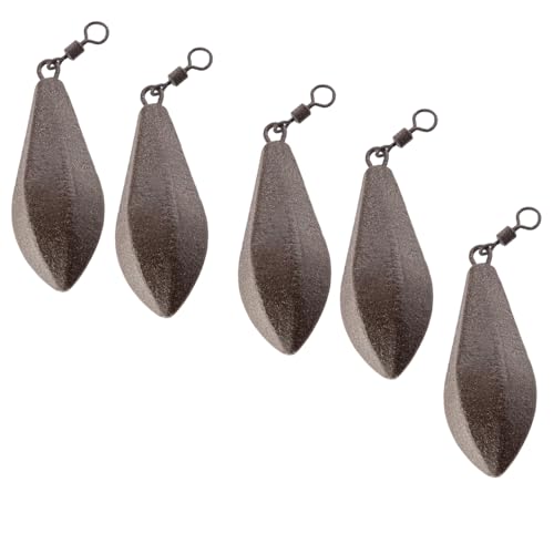 Plombs de pêche balanciers marron lot de 5 avec émerillons interchangeables