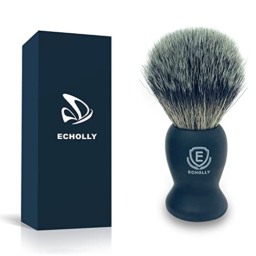 Echolly Shaving Brush with Rubber Handle