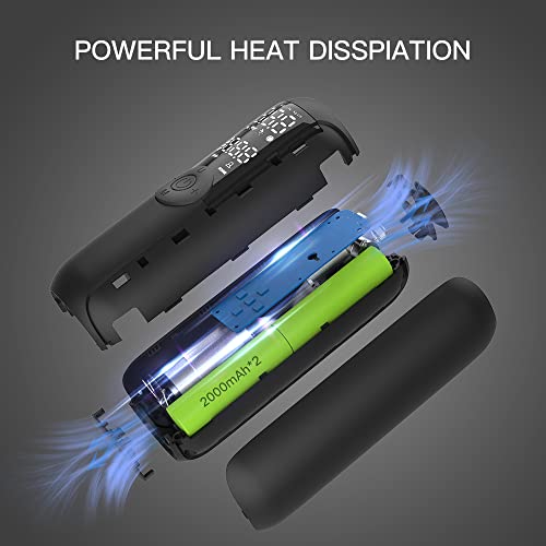 Woowind Lp1 Tire Inflator And Mini Bike Pump, Portable Air Compressor For Car, Bike, 150 Psi, Auto Shut-Off With Presta And Schrader Valve #TOP2