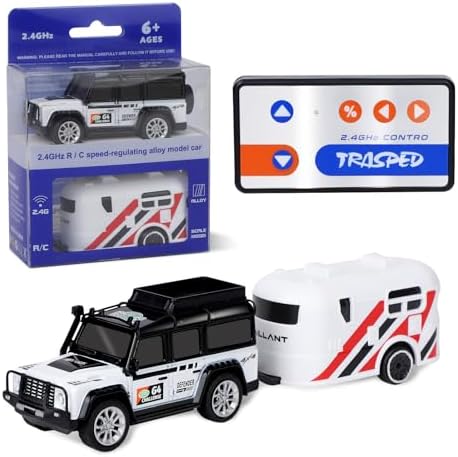 Chudeilo Mini Alloy Off-Road RC Car for Kids 6+: 1:64 Scale Remote Control Car Toys Strip Lights, 2.4Ghz, USB Rechargeable - Ideal Festive Gift for Kids, Perfect Playtime Companion, Multi