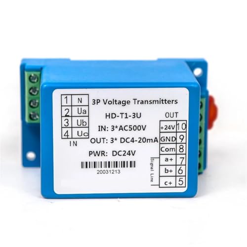 Transducteur de tension triphasé pour stabiliser le signal des automates