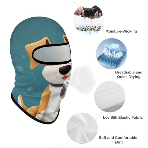 Balaclava Mask for Men Ski Mask for Women Dog Full Face Mask Face Cover for Cycling, 1, Style miniatura 3