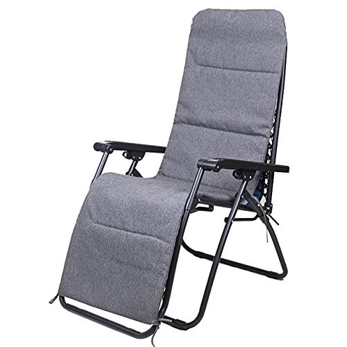 LIYANJJ Gepolsterter Loungesessel Zero Gravity Chair Klappbarer tragbarer Sun Lounger Beach Camping Cover