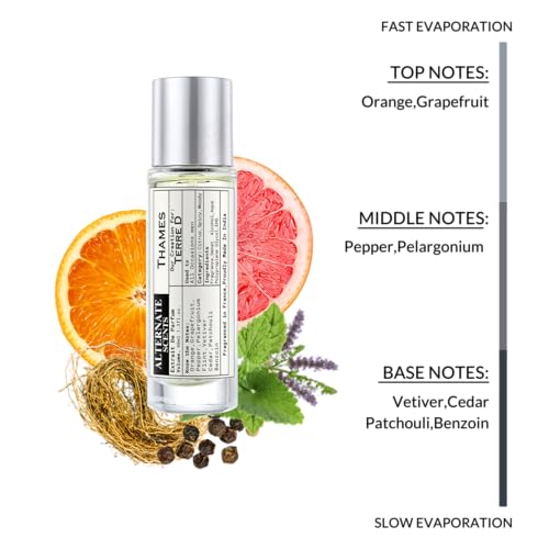 Image of Alternate Scents Thames Long Lasting 40ml Perfume For Men |Strong& long Lasting with 30% Oil Concentration|Woody Citrus Earthy Perfume | Fragrance From France | Made In India|