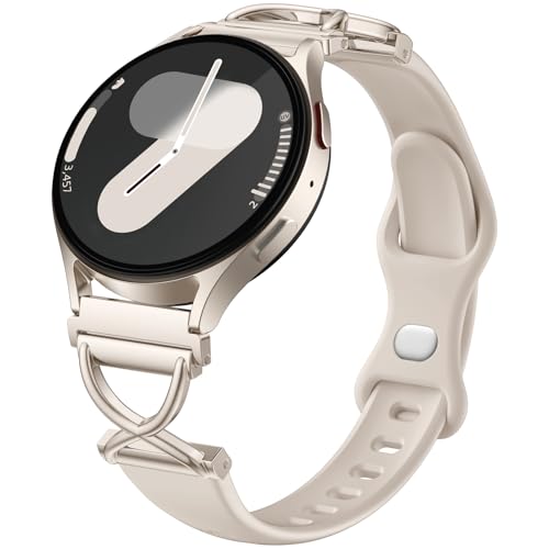 Getino Slim Silicone Bands Compatible with Samsung Galaxy Watch 7 Band 6 5 4 FE 40mm 44mm/Galaxy...