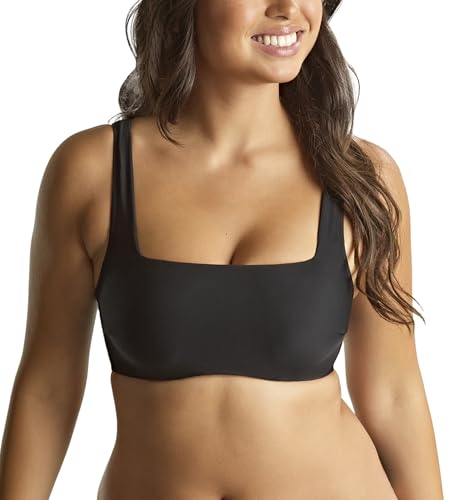 Panache Women's Gina Square Neck Bikini Top Swimwear with Underwire Support – Italian Fabric