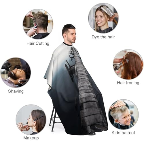 Capa para Barbería con cierre ajustable 66.9x56.7 pulgadas miniatura 3