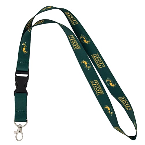 Desert Cactus North Dakota State University Lanyard Bison NDSU NDState Car Keys ID Badge Holder Keychain Detachable Breakaway Snap Buckle (Green)