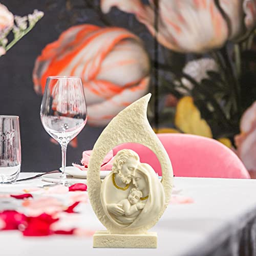 Estatueta da Sagrada Família em resina - Sagrado Jesus Maria José Estátua Natal NatividaFigura,Estat