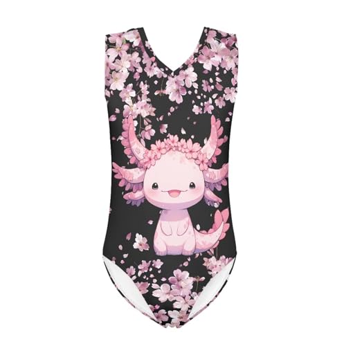 Image of One Piece Swimsuit Girls Kids Bathing Suit V Neck Wide Shoulder Strap Toddler Beach Swimwear for 3-14 Years