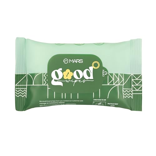 Image of MARS Good pH Balance Refreshing Wipes (10 Wipes) | Green Tea Extract | Hydrated & Glowing Skin On-The-Go | Removes Light Makeup | Skin Friendly