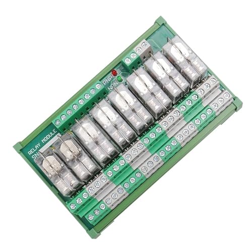 Módulo de canal de relé 2NG2R de 8 canales 2NO 2NC 24V AC DC para carril DIN 3
