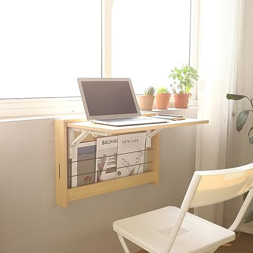 Table pliante murale de balcon extensible 40 cm double rangement