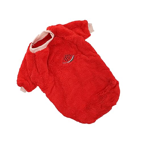 BESPORTBLE 1個 ペット用の服 噛む人 ドッグバス コットンペットドッグコート 犬のもの 受け皿 犬の冷却ベスト 犬の栄養補給のおもちゃ ペットのために刻まれた犬のネームタグ ポリエステル 赤