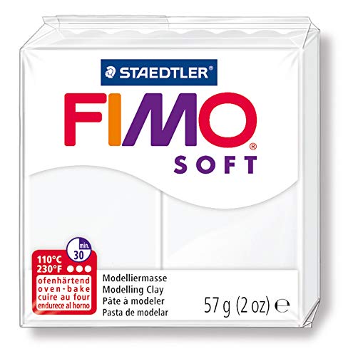 SG Bildung Fimo 8020 0 Fimo Soft Modelliermasse, 57 g, Weiß Cover