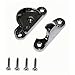 National Hardware 3-1/2 in. L Black Arched Heavy T-Hinge