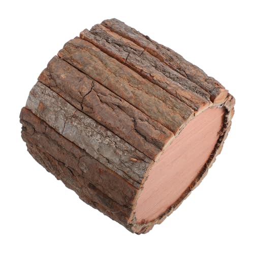 Hemobllo Macetero Rústico de Madera Duradera con Diseño Pastoral para Interior y Exterior Soporte Natural para Plantas y Flores Adecuado para Decoración del y Arreglos