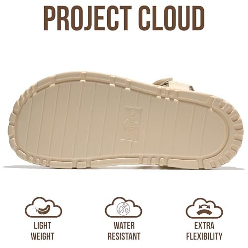 Image of Project Cloud Sandals for Women - Flexible and Lightweight Upper Womens Sandals with Adjustable Straps - Plush and Soft Insole - Water Resistant Non Slip Outsole