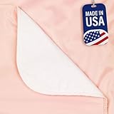 USA Made- Beck's Classic Washable Underpads, 34 x 36 (1 Pk Pink) - Absorbent Reusable Bedwetting Incontinence Pads for Kids, Adults, Elderly, Cats or Dogs- Waterproof Pad for Bed, Couch, Sofa, Floor