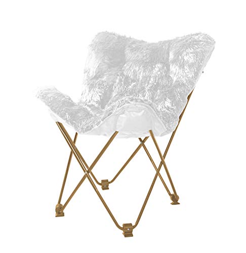 Urban Shop WK657560 Mongolian Butterfly Chair, White