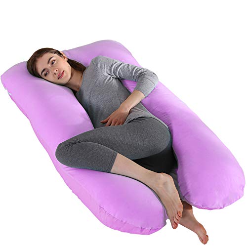 D4P Display4top Almohada con Forma de U, Almohada de Embarazo y Maternidad,Regalos para futuras Madres (Violeta)