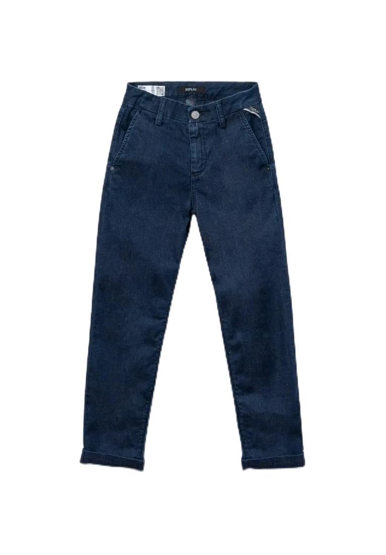Replay Pantaloni da bambino in denim stretch, blu (blu medio 009), 12 anni