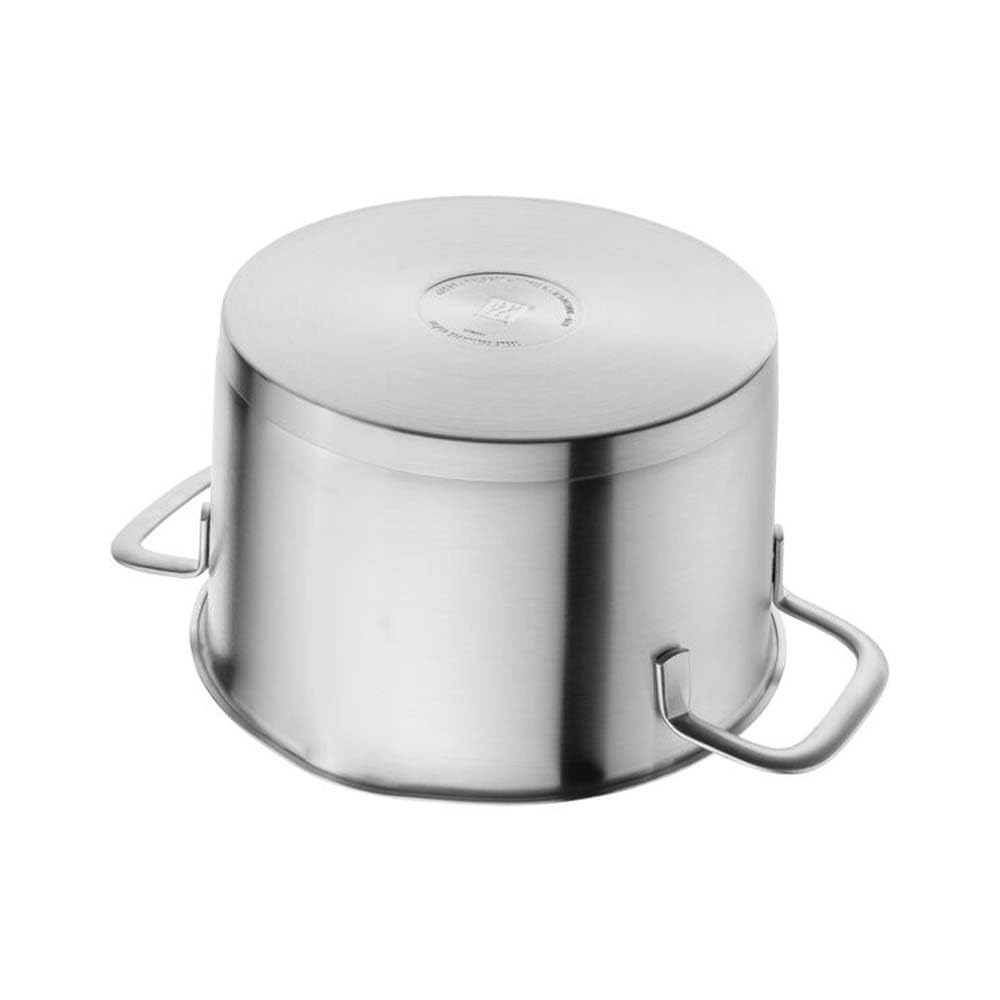 ZWILLING TrueFlow - Juego de 4 cacerolas con función de vertido para inducción (acero inoxidable), color plateado
