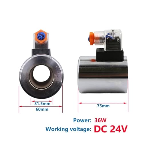 Bobine d'électrovanne hydraulique 24V 36W MFZ12-90YC alésage 31.5mm - 3
