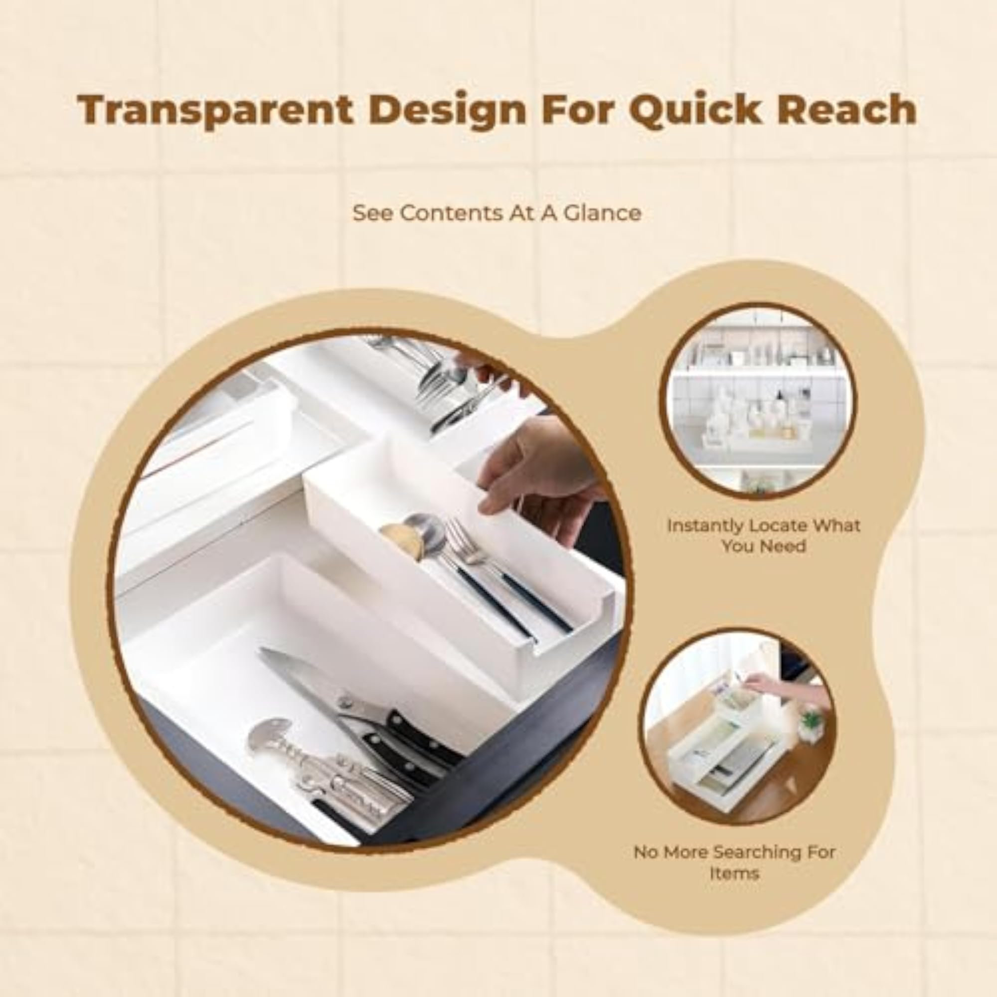 Mirror Cabinet Makeup Organizer for Countertop Storage