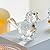 H&D HYALINE & DORA Crystal Bird of Happiness Collectible Figurines Glass Animal Figurine for Table Home Decoration
