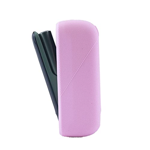 Siliconen hoes compatibel met IQ-O-SS ILU-MA E-sigaret beschermhoes E-sigarettenhouder E-sigaret opbergtas draagbare elektronische sigaret pocket box 12 kleuren (roze)