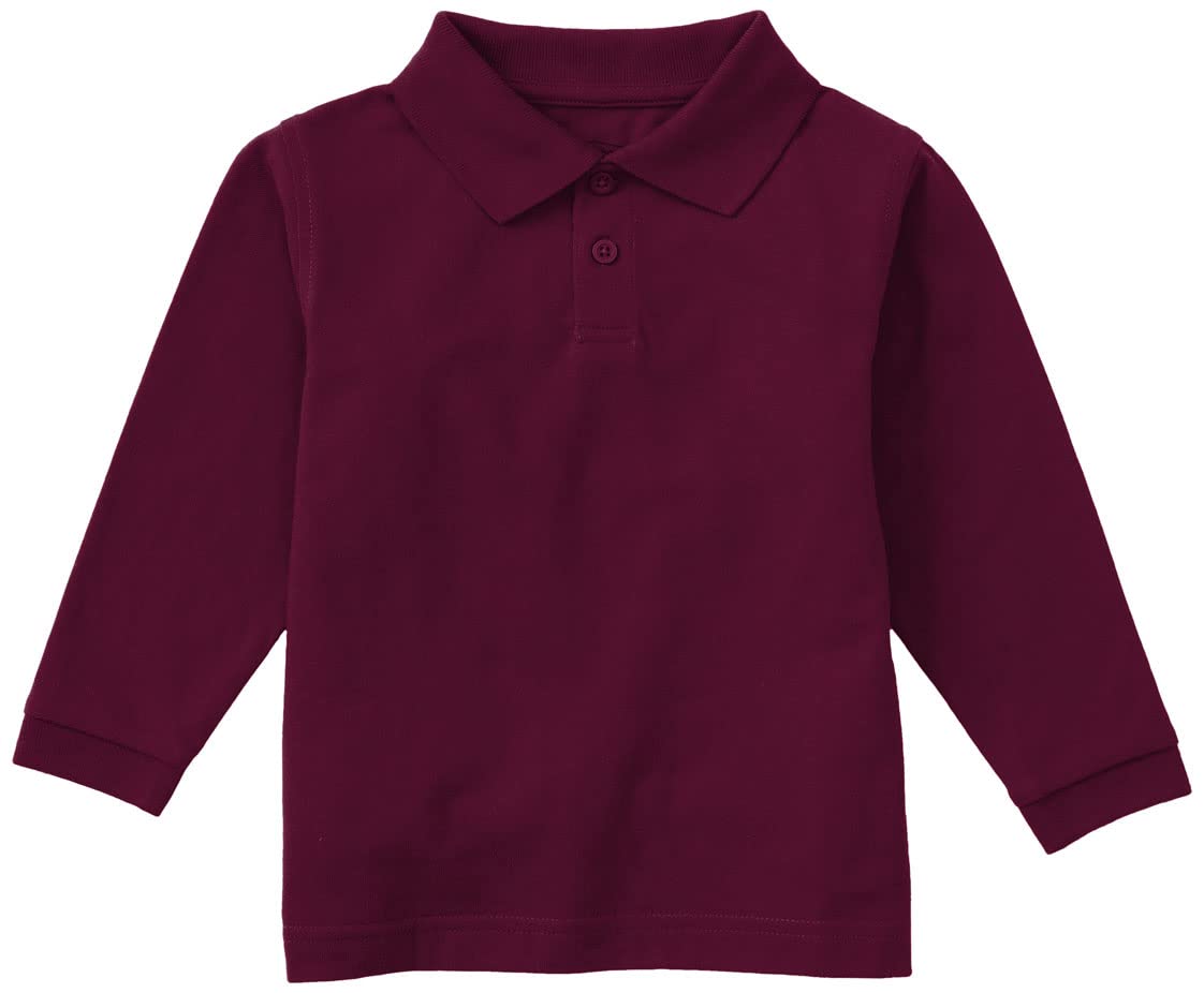 Classroom School Uniforms Toddler Long Sleeve Pique Polo