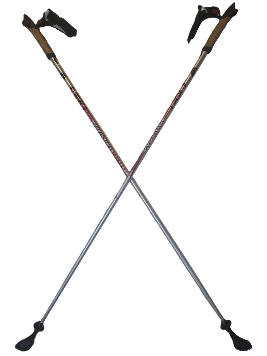 LEKI Nordic Walking Premier Titanium Walking Poles 120cm