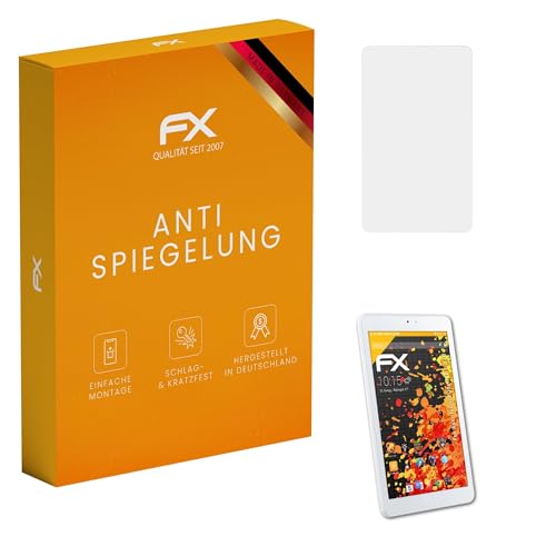 atFoliX Bildschirmfolie kompatibel mit Acer Iconia One 8 B1-870 Schutzfolie, entspiegelnde & stoßdämpfende FX Folie (2X)