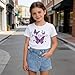 Voxikodex Size 12 13 Years Teen Girls Clothes 2 Piece Cute Butterfly Print Short Sleeve T-Shirt Tops & Jean Skirt Short Set Trendy Kids Girls Summer Vacation Outfits Set Purple(12-13Y)