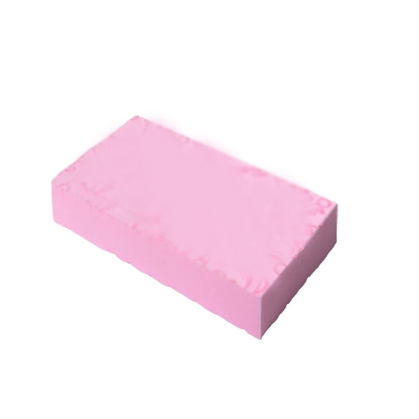 Esponja de baño de cepillado en seco, esponja exfoliante para eliminar la piel, masaje corporal, cepillo de ducha, herramientas de baño (rosa)