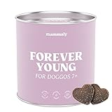 mammaly® Forever Young Senior Vital Snack für ältere Hunde mit Grünlippmuschel Hund, Nahrungsergänzungsmittel Hund, Vitalitäts-Booster bis ins hohe Alter, 325g (1 x Dose)